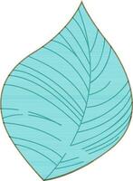 Flat illustration of a leaf. vector