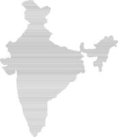 Republic of India Map in flat style. vector
