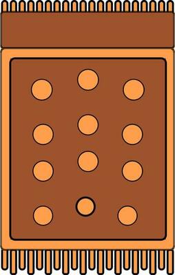 Carpet icon using in floor for decorating concept.