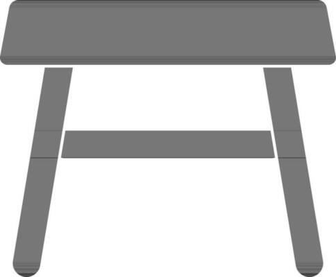Silhouette style of stool icon made with wood.