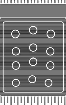 Carpet icon using in floor with glyph style.