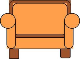 ilustración de Sillón icono hecho para familiar. vector