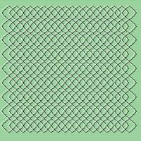 Line art of abstract design pattern on green background. vector