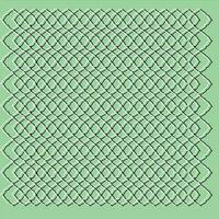 Line art of abstract design pattern on green background. vector