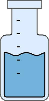Chemical Flask Icon in Flat Style.