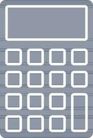 Calculator Vector in Blue and White Color.