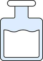 Liquid Bottle Icon or Symbol in Flat Style. vector