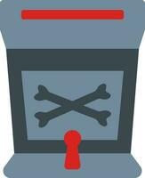 Arcade Game Machine Icon In Gray And Red Color. vector