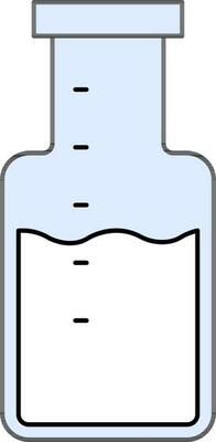 Chemical Flask Icon in Flat Style.