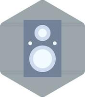 Isolated Speaker Icon On Hexagonal Shape. vector