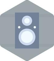 Isolated Speaker Icon On Hexagonal Shape. vector