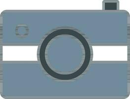 Camera Icon In Gray And White Color. vector