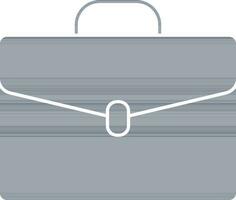 Illustration Of Briefcase Icon Or Symbol In Blue And White Color. vector