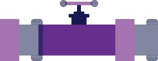 Illustration of a purple valve pipe. vector