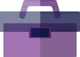 Illustration of a bag in purple color. vector