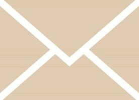 Glyph icon or illustration of mail or message. vector