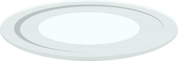 Isoalted illustration of an empty dish in flat style. vector