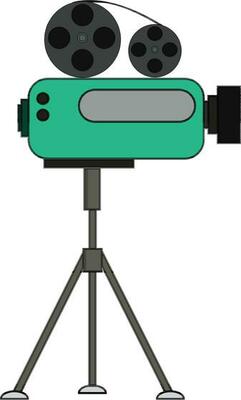 Illustration of video camera.