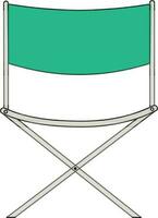 Flat illustration of director's chair. vector