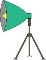 Flat illustration of studio light. vector