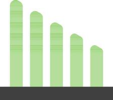 Green color of network icon for signal purpose. vector