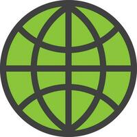 Illustration of website icon for internet in green color. vector