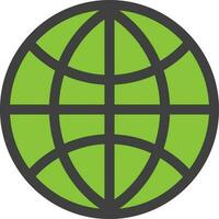 Illustration of website icon for internet in green color. vector