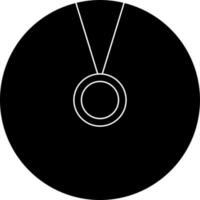 CD icon in black for multimedia concept. vector