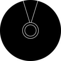 CD icon in black for multimedia concept. vector