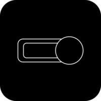 Black background of button icon for mobile application. vector