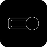 Black background of button icon for mobile application. vector