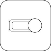 Button icon in mobile for application in stroke. vector