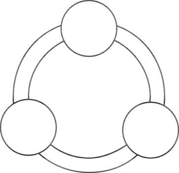 Sharing network icon in stroke for multimedia concept. vector