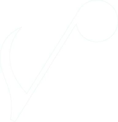 Line art music note.