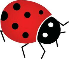 Character of a ladybug. vector