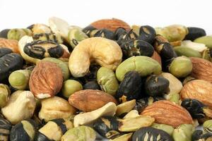 Cashew Nut Almond Green Black Soybean Baked Roasted Healthy nut bean mix photo