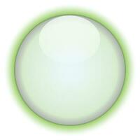 Abstract glossy circle on white background. vector