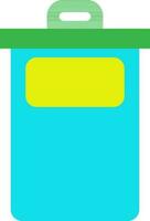 Isolated dustbin in flat style. vector