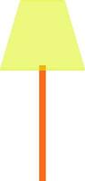 Yellow and orange stand lamp. vector