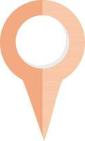 Sign or symbol of map pin. vector