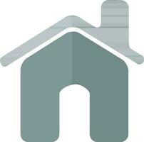 Small house flat icon. vector