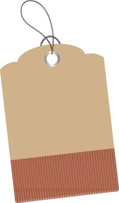 Illustration of a blank tag or label.