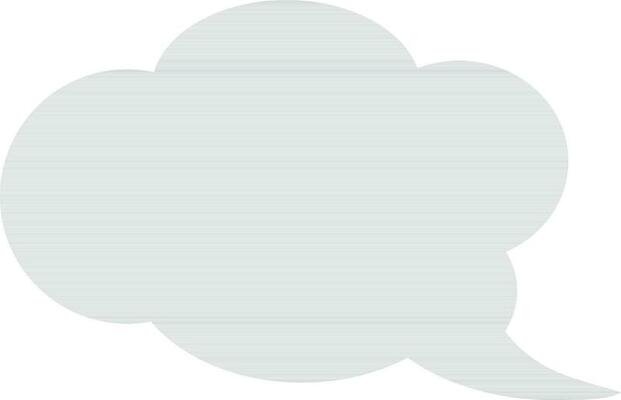 Illustration of gray cloud in flat style.