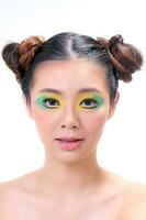 Asian Woman Fashion Makeup photo