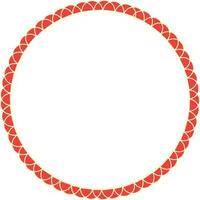 Illustration style circular boder design with whitebackground vector