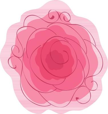 Illustration outline color design flower style.