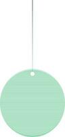 Green hanging ball on white background. vector