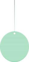 Green hanging ball on white background. vector