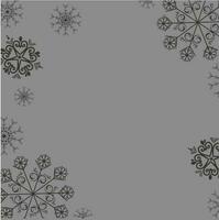 Snowflake decorated background. vector