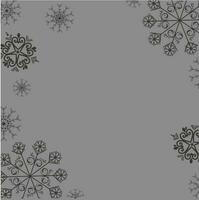 Snowflake decorated background. vector